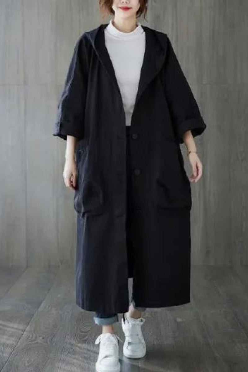 Schwarz Einheitsgröße für alle übergroßen wasserdichten Windjacke