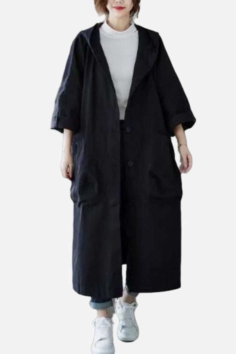 Schwarz Einheitsgröße für alle übergroßen wasserdichten Windjacke