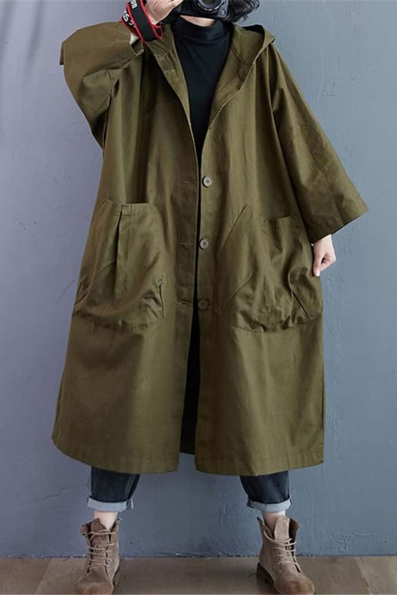 Armeegrün Einheitsgröße für alle übergroßen wasserdichten Windjacke